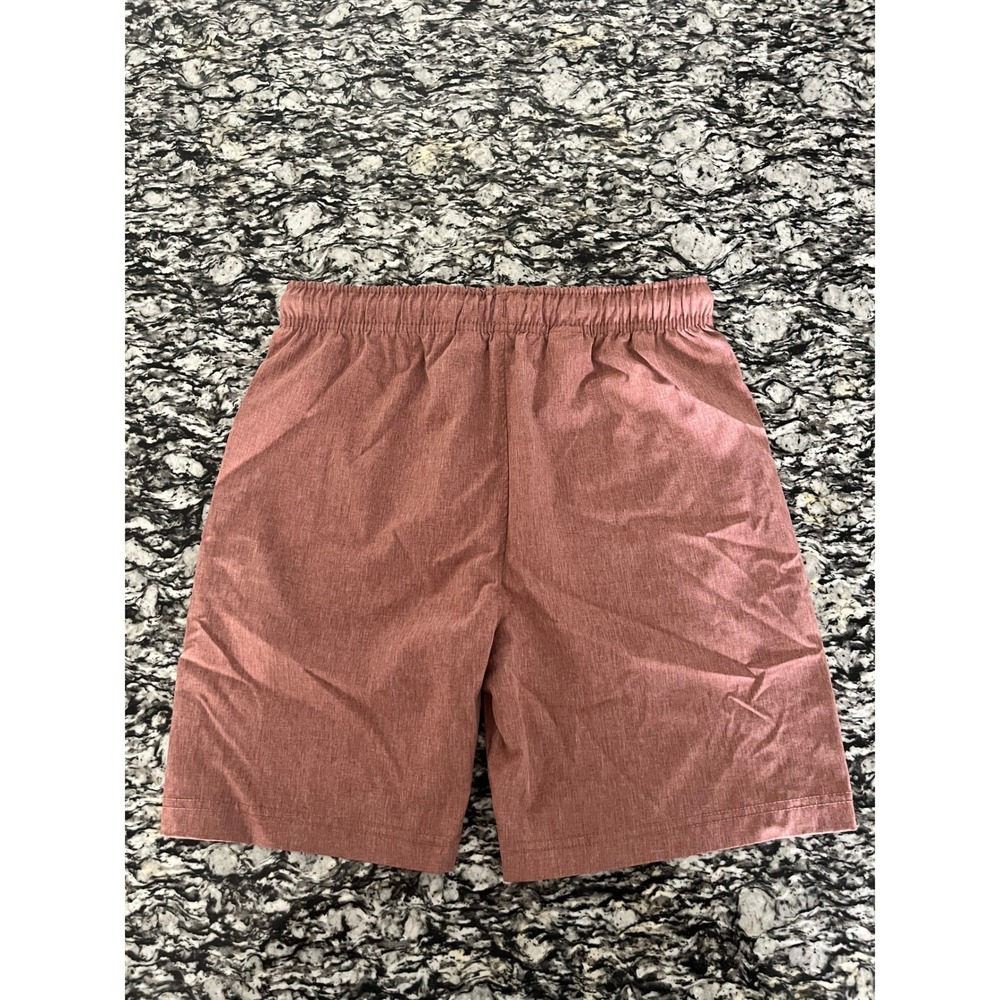 C&C California Boys Hybrid Shorts Rust Orange Heathered Stretch Size L 10/12